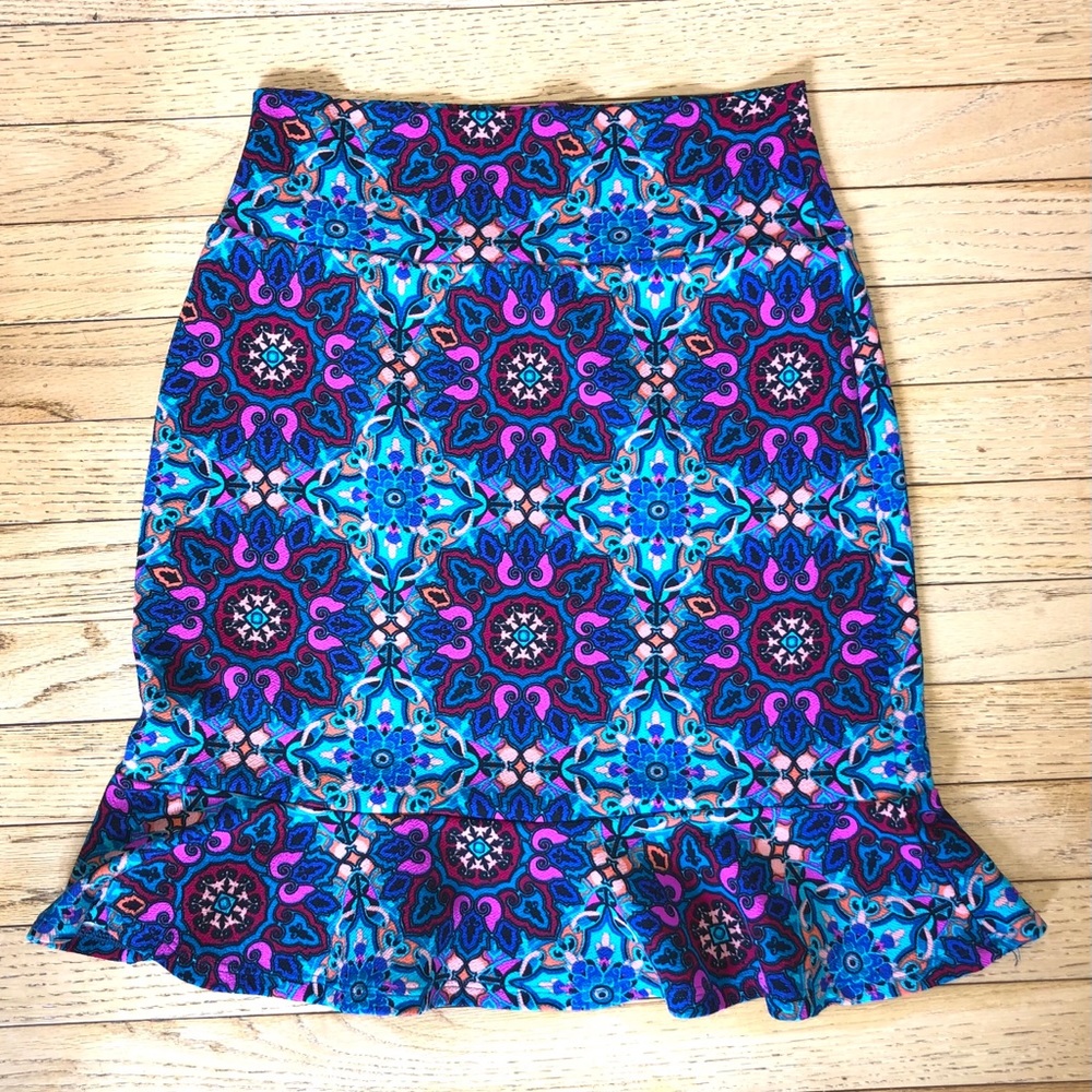 Agnes & Dora flounce skirt Sm multi